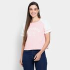 Ladies' Cotton T-Shirt, हल्का गुलाबी, small image number null